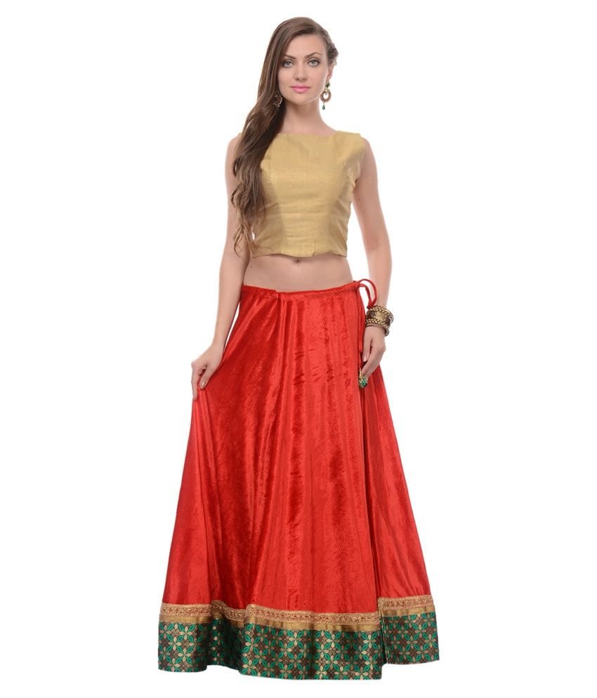 velvet top and skirt indian