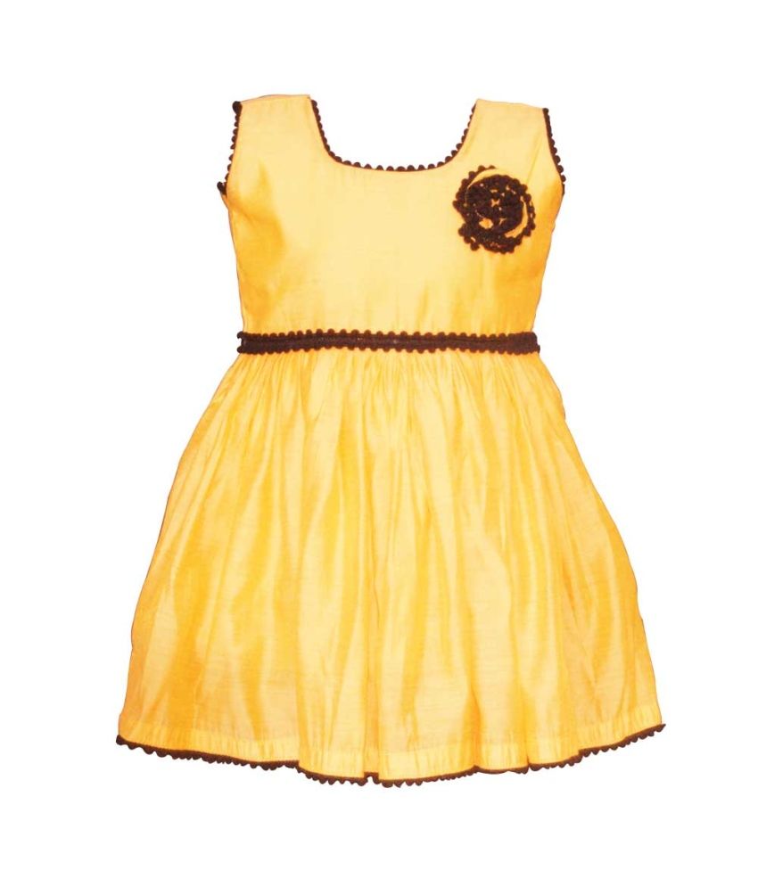 yellow and black frock