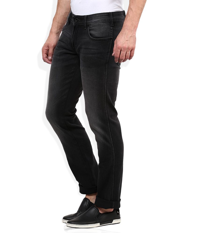 Wrangler Grey Dark Wash Regular Fit Jeans - Buy Wrangler Grey Dark Wash ...