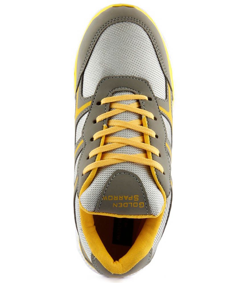 yellow and gray shoes