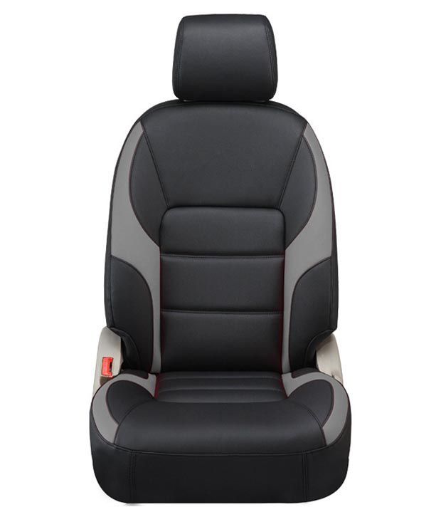 Hi Art Leatherite Seat Covers For Maruti Eeco 7 Seater Black And Grey