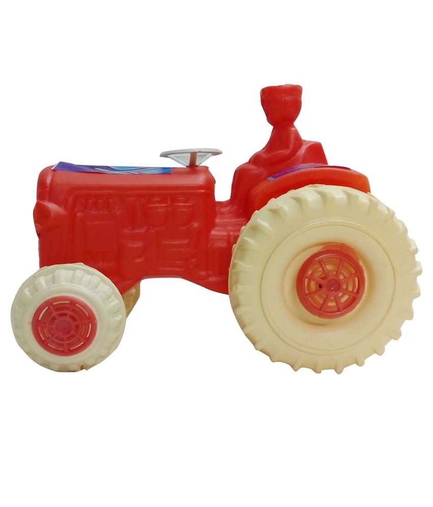 Komal Plastics Red & Yellow Plastic Tractor Toy Buy Komal Plastics