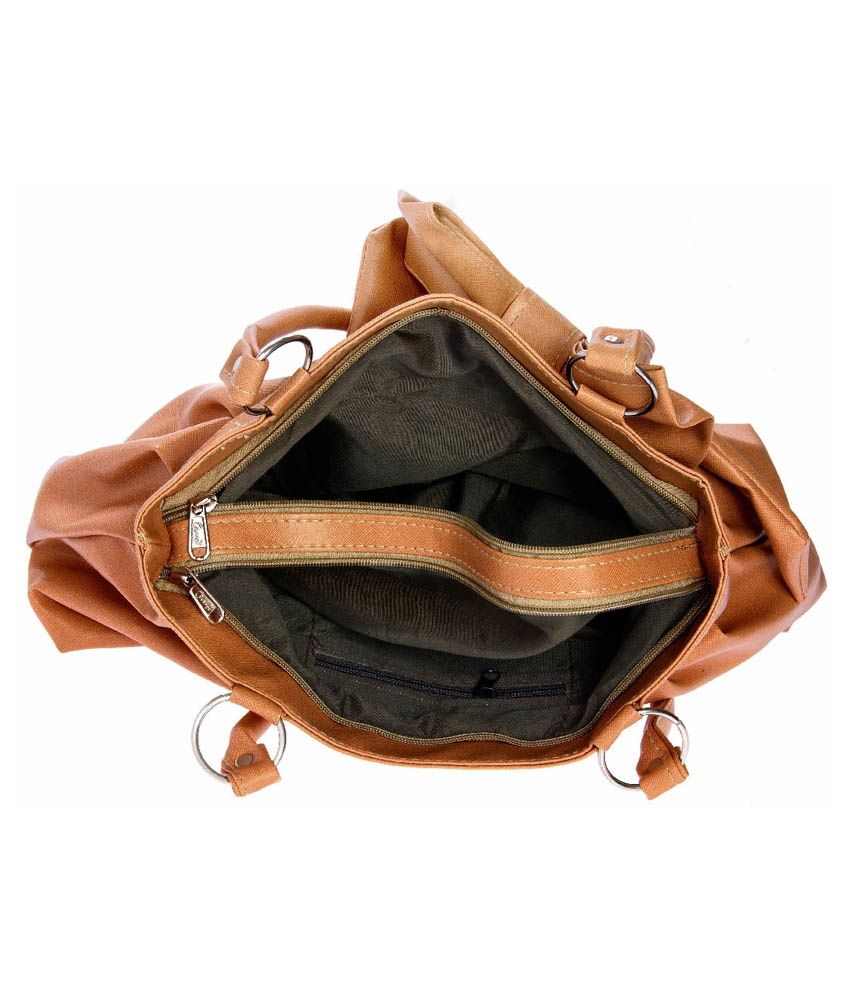 small beige shoulder bag