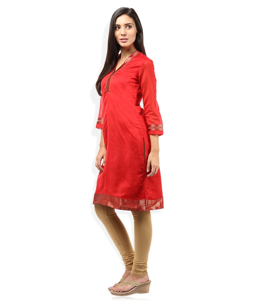 Biba Red Kurta Buy Biba Red Kurta Online at Best Prices in India on