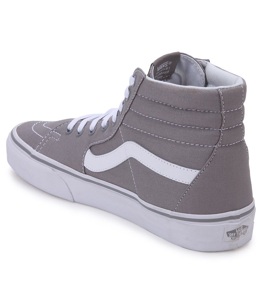 grey and white vans womens