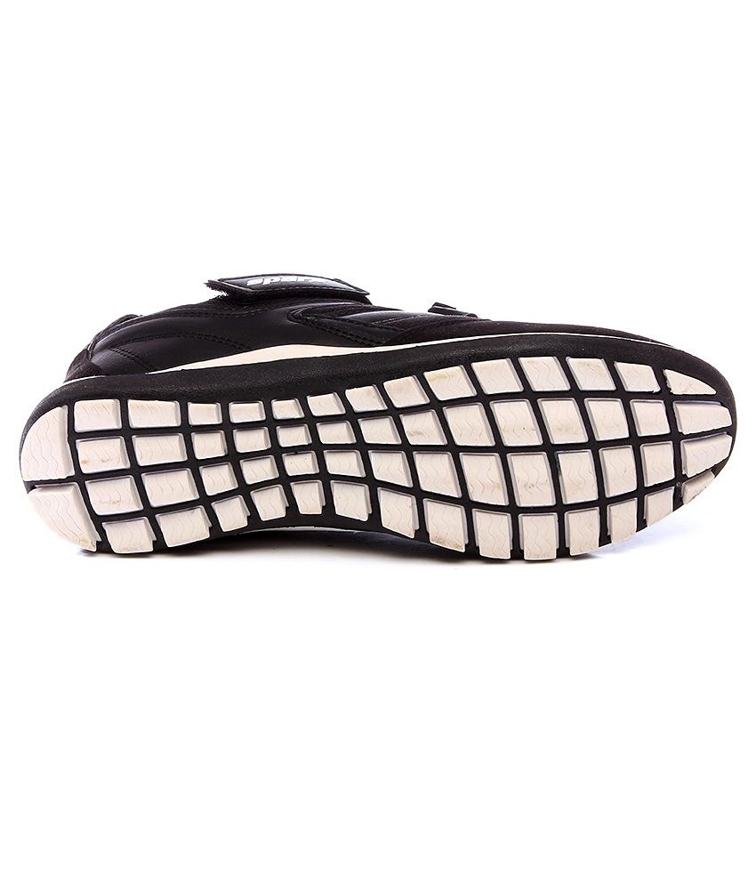 sparx black sports shoes