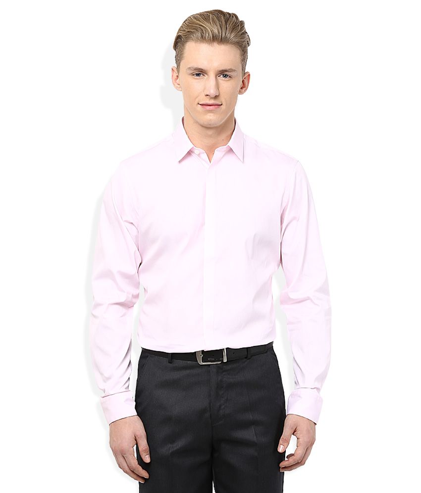 T.M.Lewin Pink Slim Fit Formal Shirt - Buy T.M.Lewin Pink Slim Fit ...