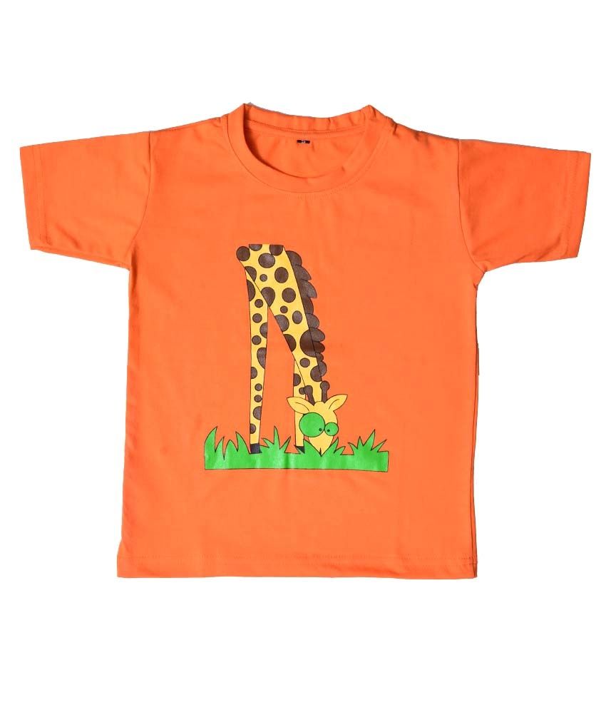     			British Terminal Pack of 1 Boys 100% Cotton T-Shirt ( Orange )