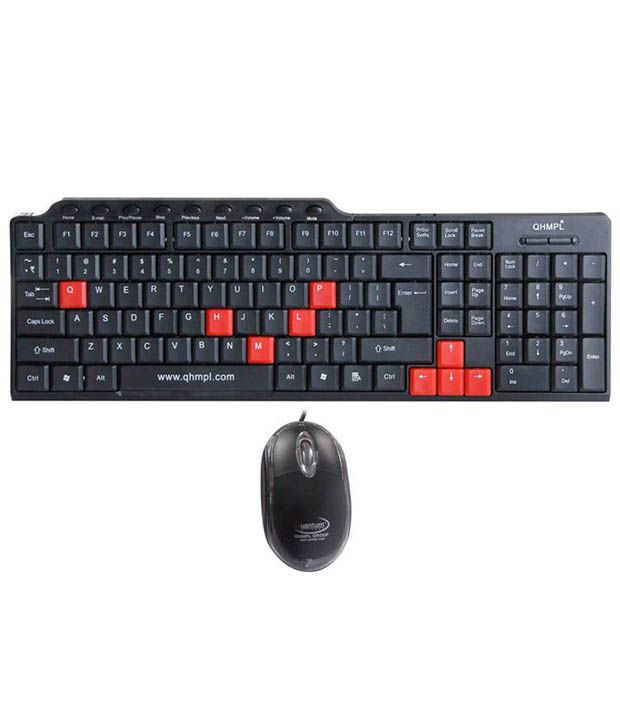     			Quantum QHM-8810 Multimedia USB Wired Keyboard & Mouse Combo (Black)
