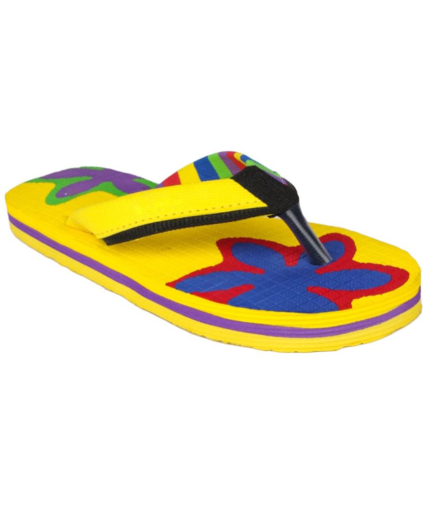 yellow tail flip flops