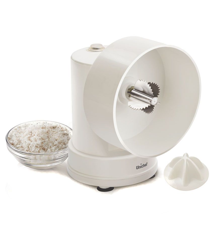 Unichef Coconut Grater With Citrus Juicer Attachment White Price in