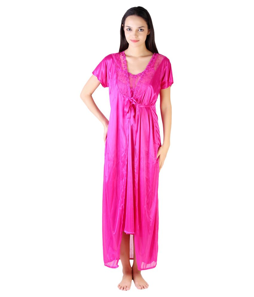Buy iModa Pink Satin Nighty Online at Best Prices in India - Snapdeal