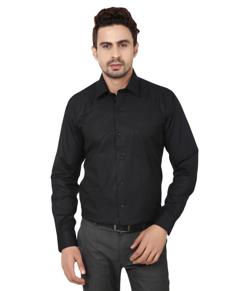 Kiaraa Black Formal Shirt - Buy Kiaraa Black Formal Shirt Online at ...