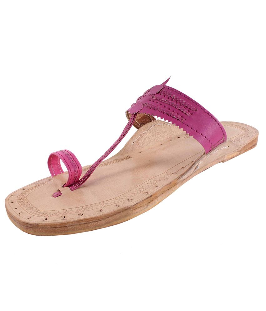 jstarmart Pink Kolhapuri Chappal Price in India Buy jstarmart Pink