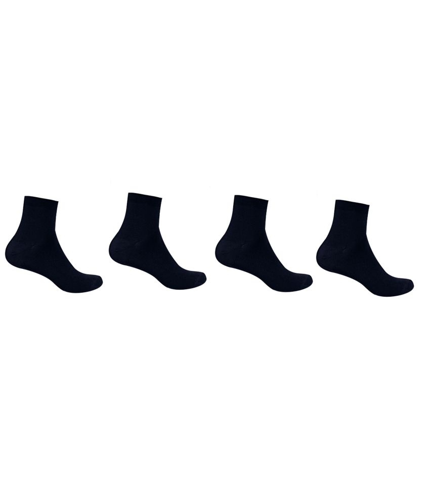     			Galaxy Shoes Navy Formal Ankle Length Socks For Men - Pack of 4 Pairs