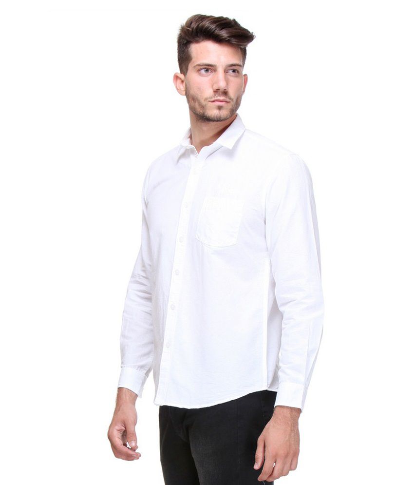 Twills Off White Casual Shirt - Buy Twills Off White Casual Shirt ...