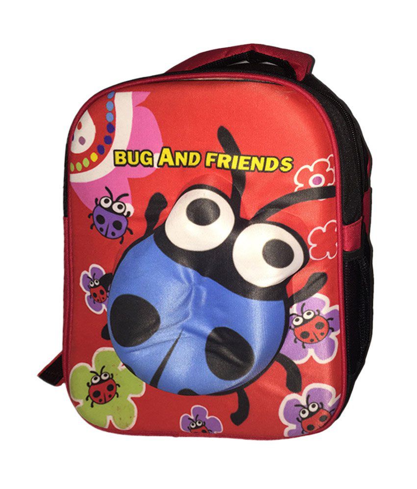     			Apnav Red School Bag for Girls