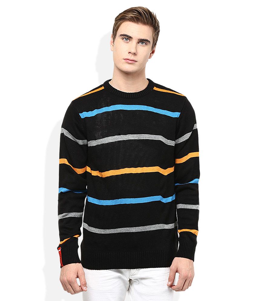 Spunk Black Sweater - Buy Spunk Black Sweater Online at Best Prices in ...