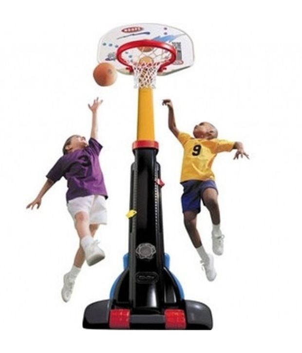 little tikes easy store basketball set