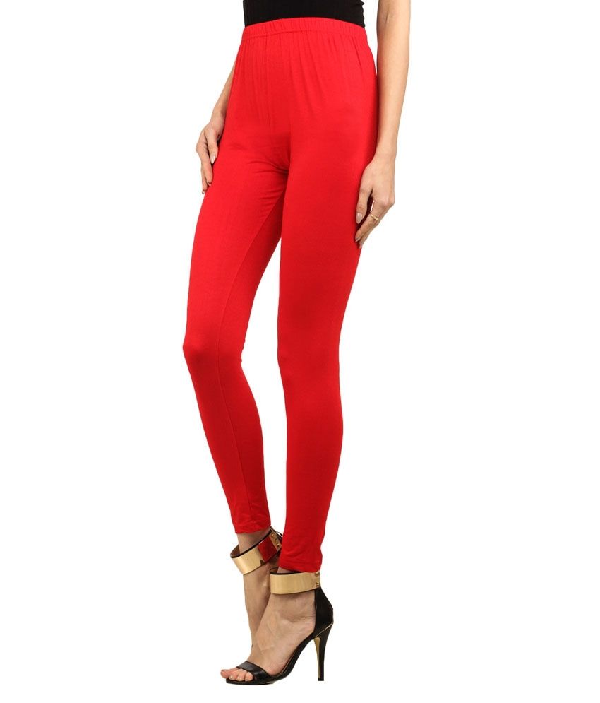 Shen Multi Traders Red Cotton Leggings Price in India Buy Shen Multi