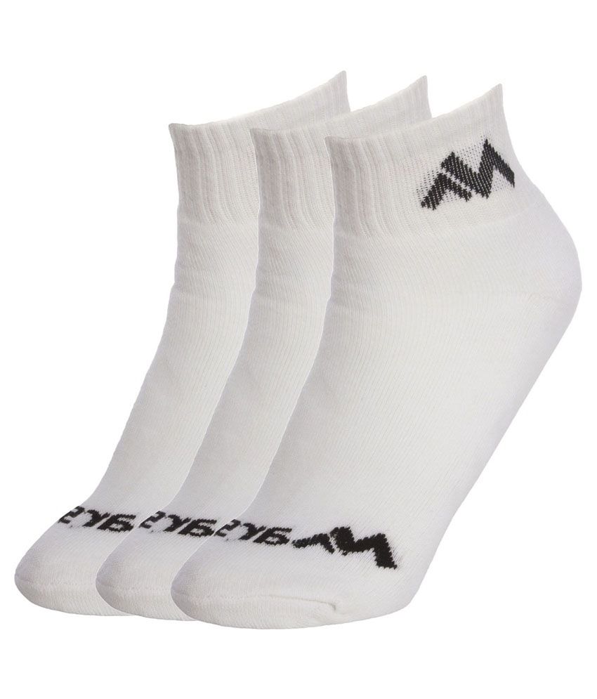 Ultimate White Cotton Socks Pack 3: Buy Online at Low Price in India ...