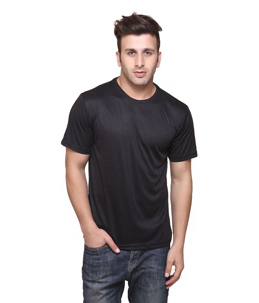     			Funky Guys Black Cotton Blend T-shirt