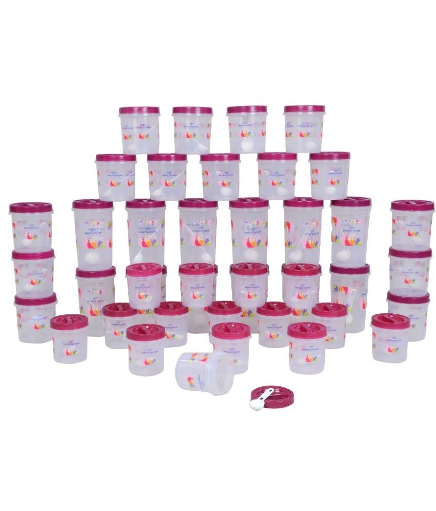 Princeware 42 Pieces Twister Container Set Violet At Princeware 42 Pieces Twister Container Set Violet