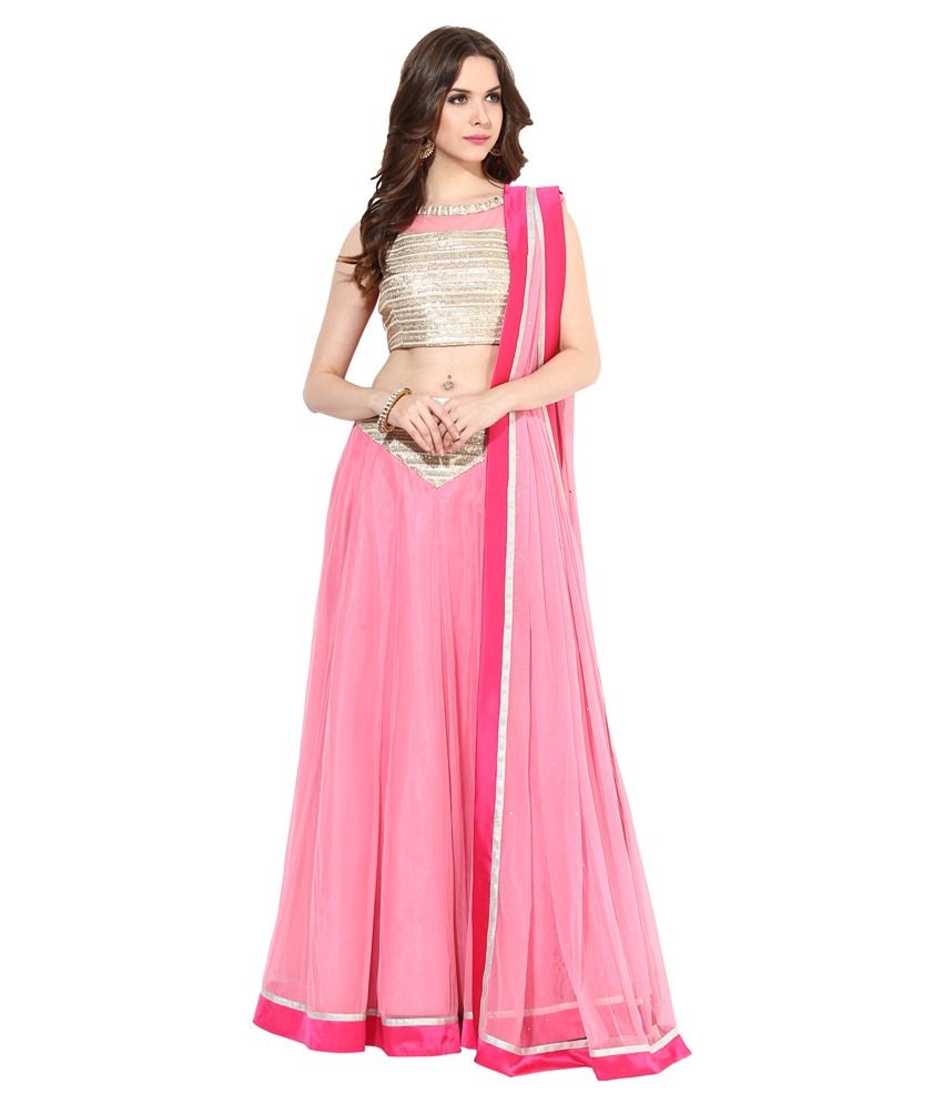 pink lehenga snapdeal
