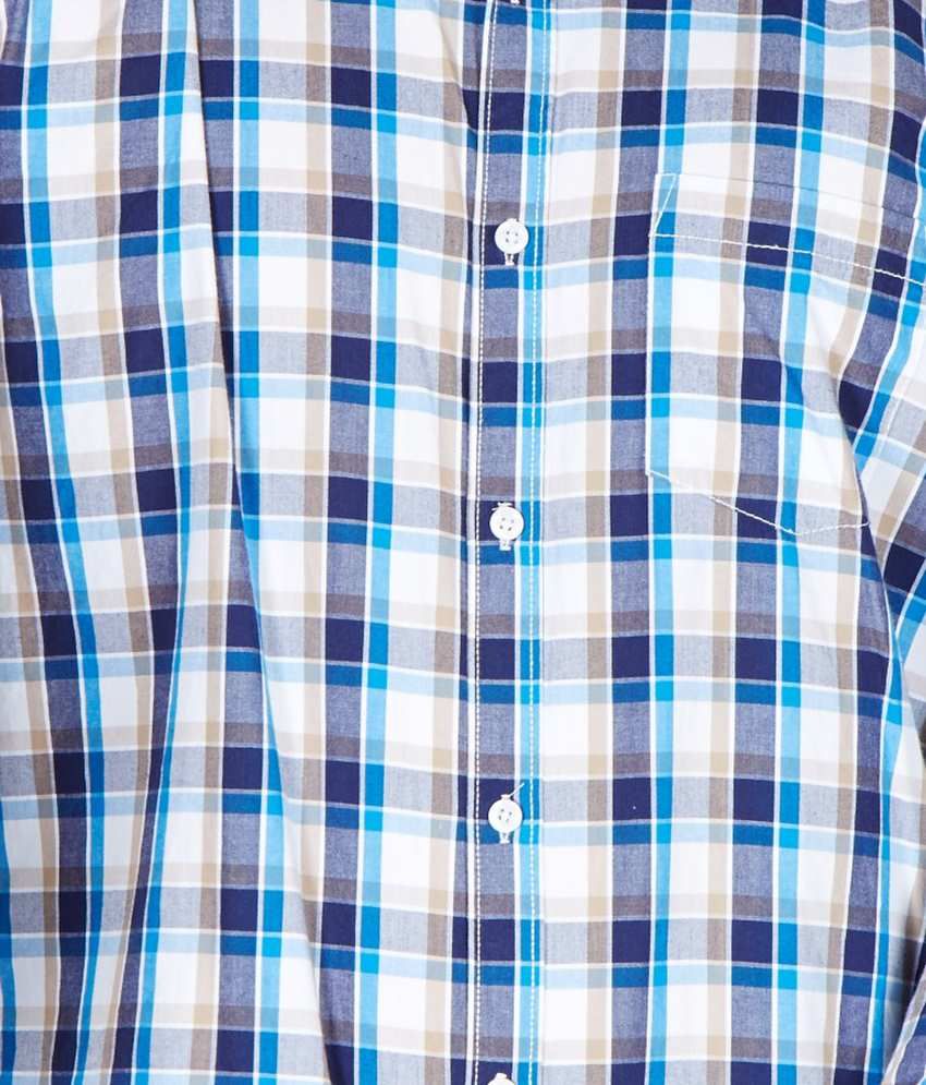 blue and white checkered pants