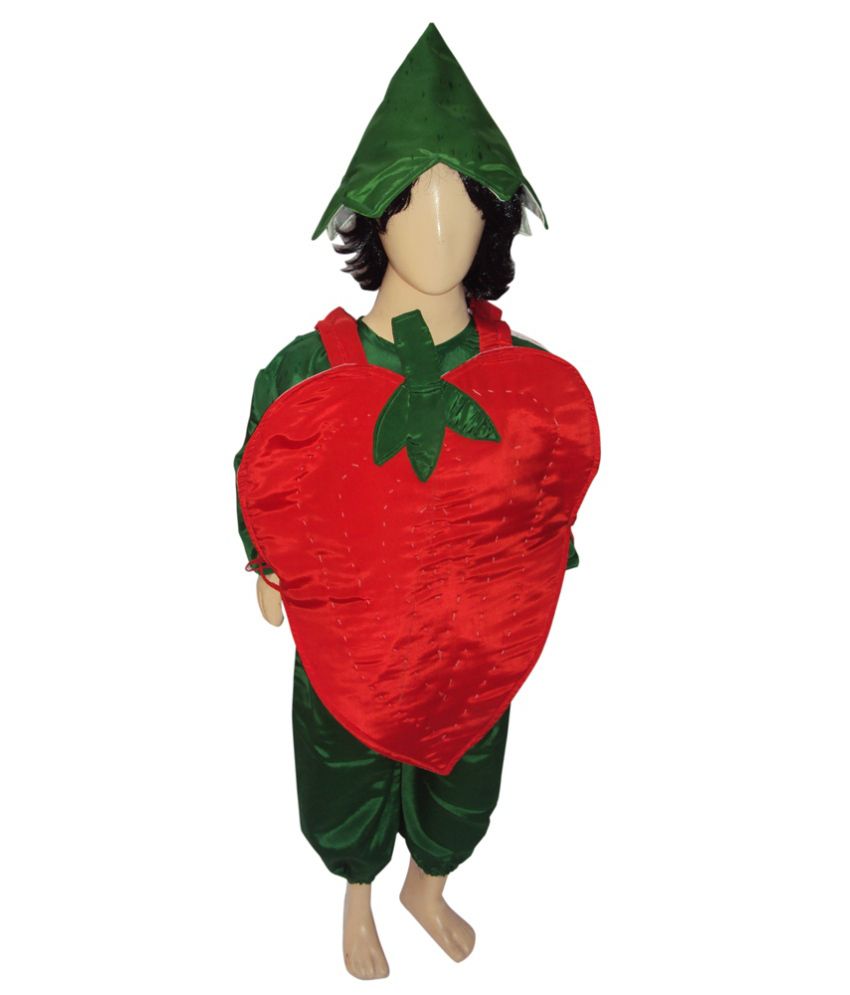     			Kaku Fancy Dresses Strawberry Dress (Girl/Boy) Free Size