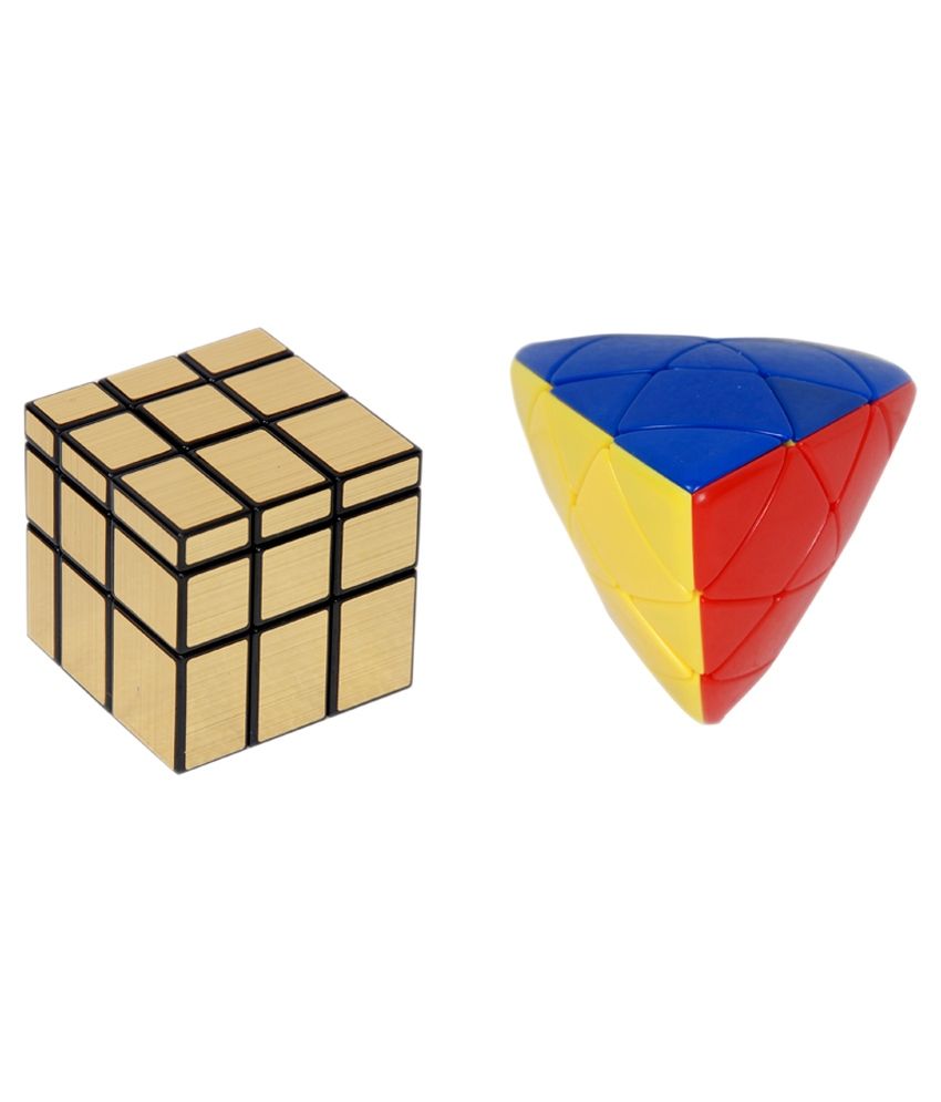 Montez Shengshou Golden Mirror Cube & Master Pyramorphix Stickerless ...