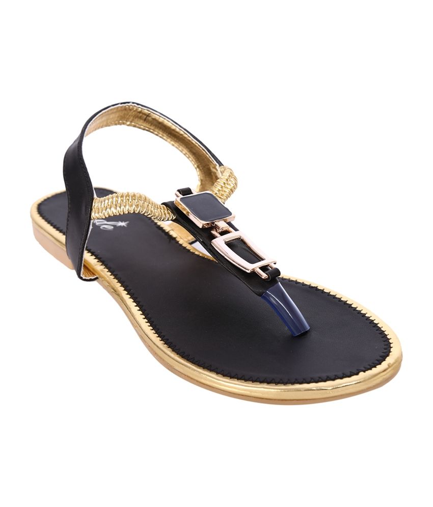 jade black faux leather flat sandal price in india buy jade black faux leather flat sandal price in india buy