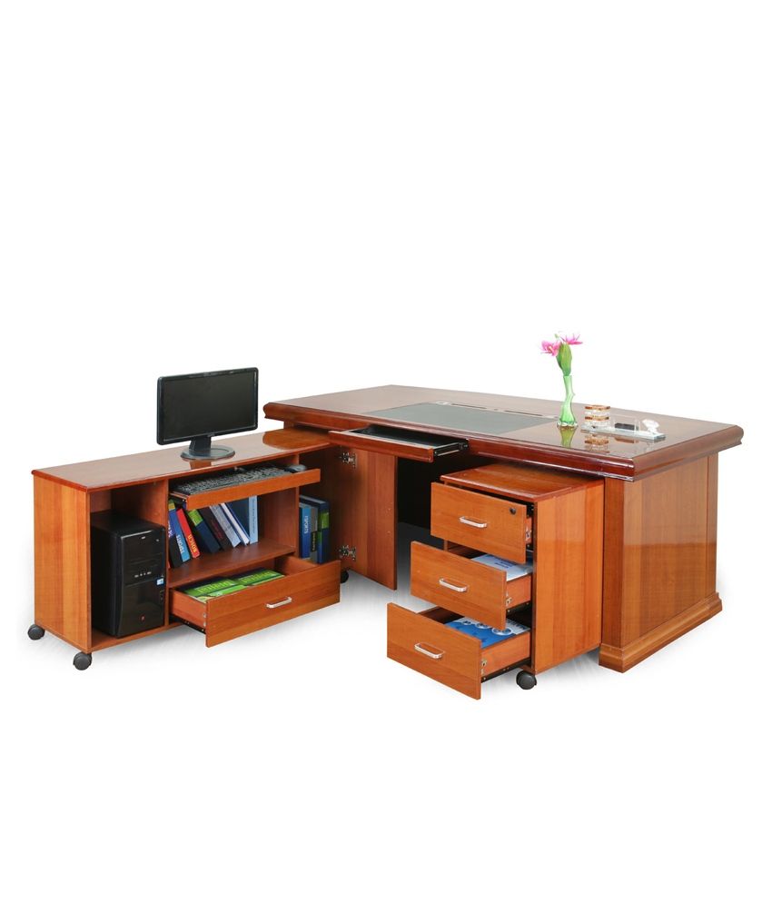 Royaloak Retro Boss Table With Natural Finish - 1.8 M ...