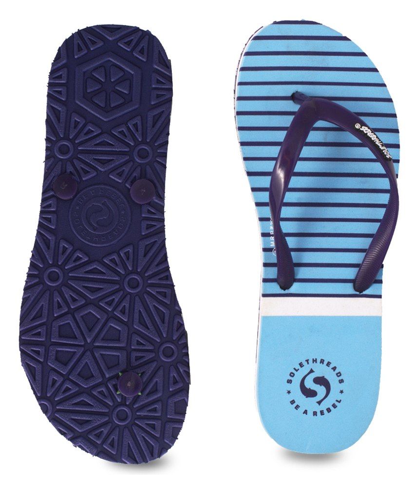 Sole Threads Nautica Blue Flip Flops Price In India Buy Sole Threads Nautica Blue Flip Flops 