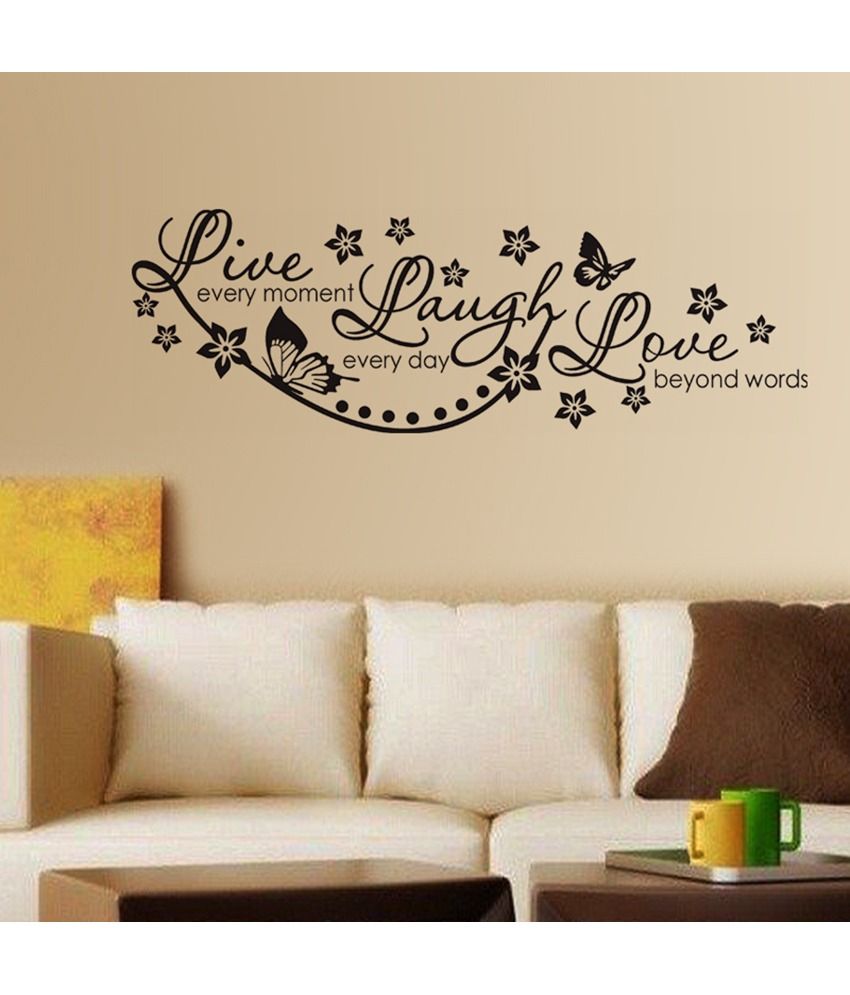 StickersKart Live Laugh And Love Wall  Quote Family Wall  