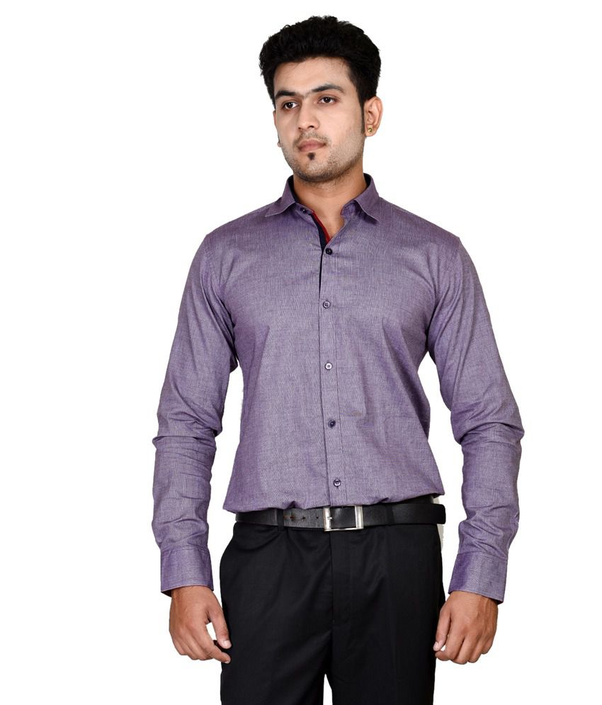 Tailor Craft Purple Casual Shirt - Buy Tailor Craft Purple Casual Shirt ...