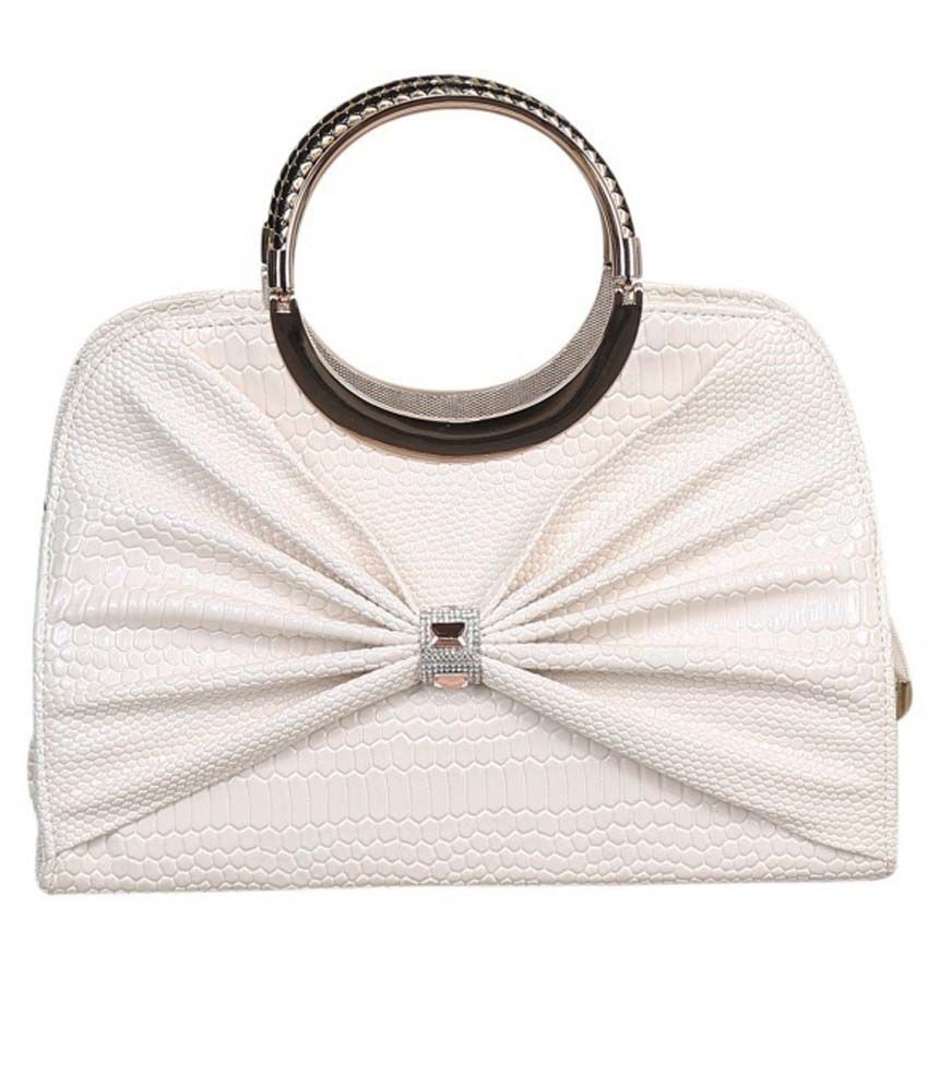 large white shoulder bag