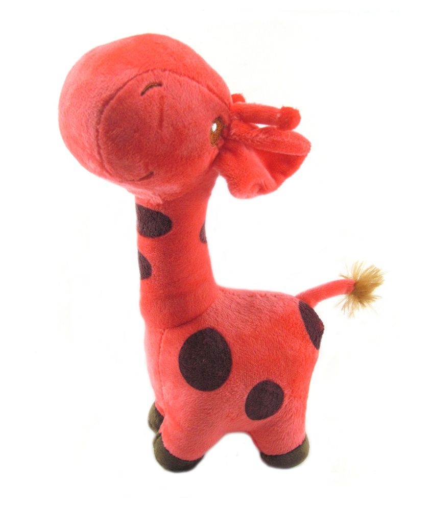     			Tickles Giraffe Soft Stuffed Toy for Kids Boy Girl Gift (Color: Red Size: 20 cm)