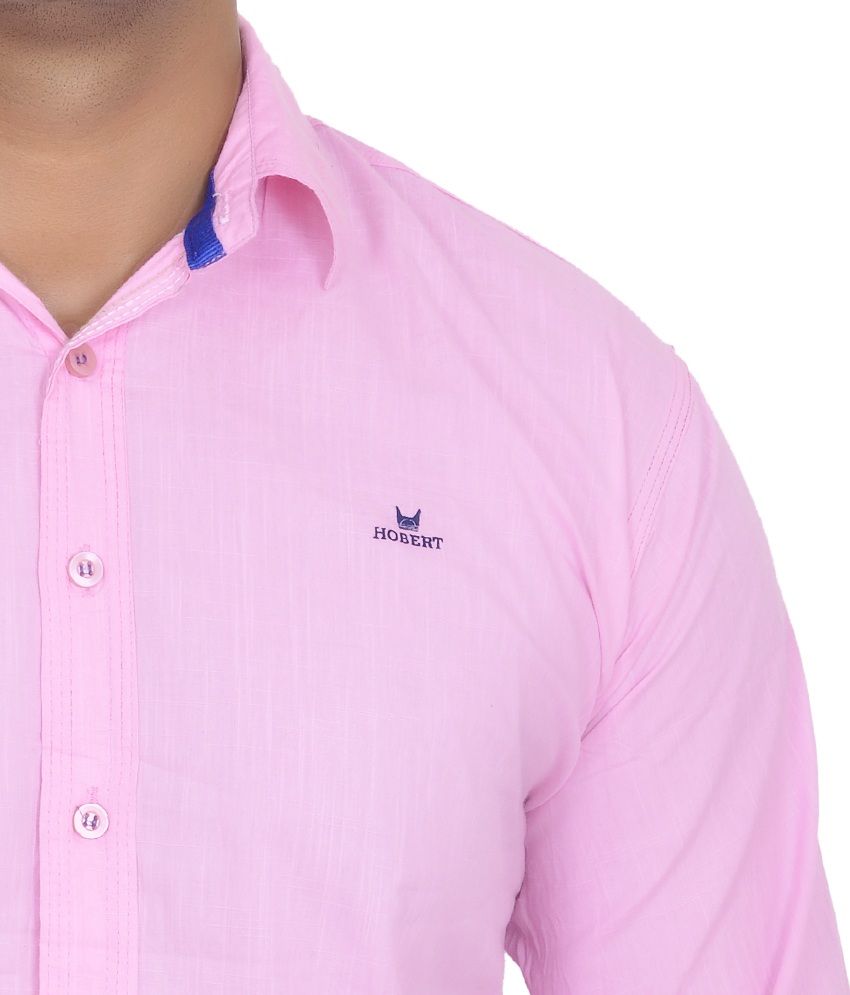 pink cotton casual shirt