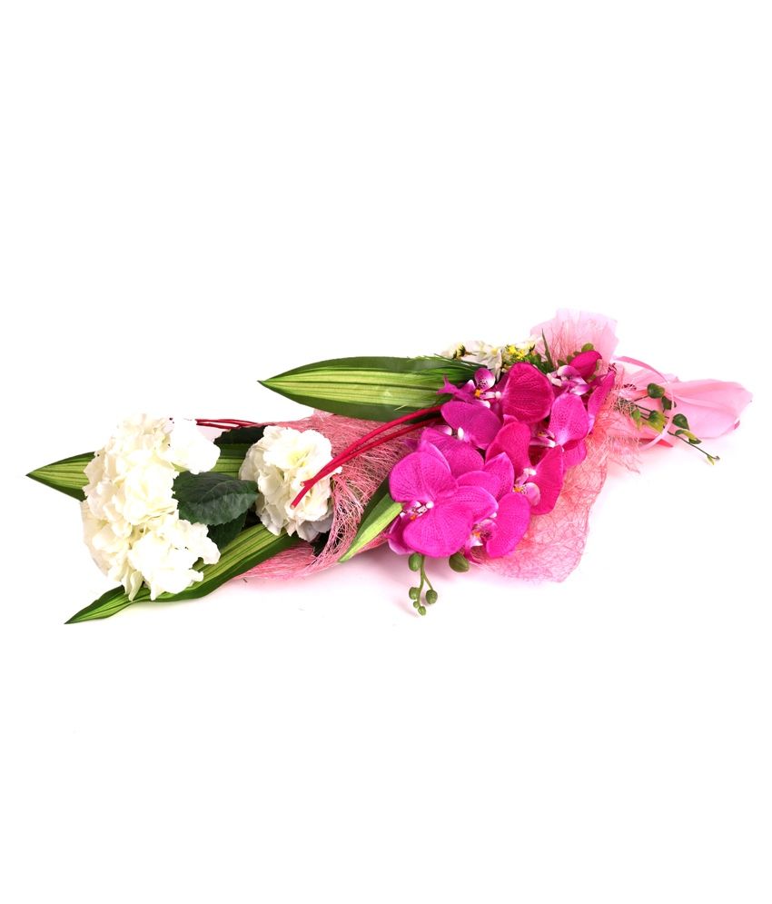 VCK Artificial Pink Flowers Bouquet Buy VCK Artificial Pink Flowers