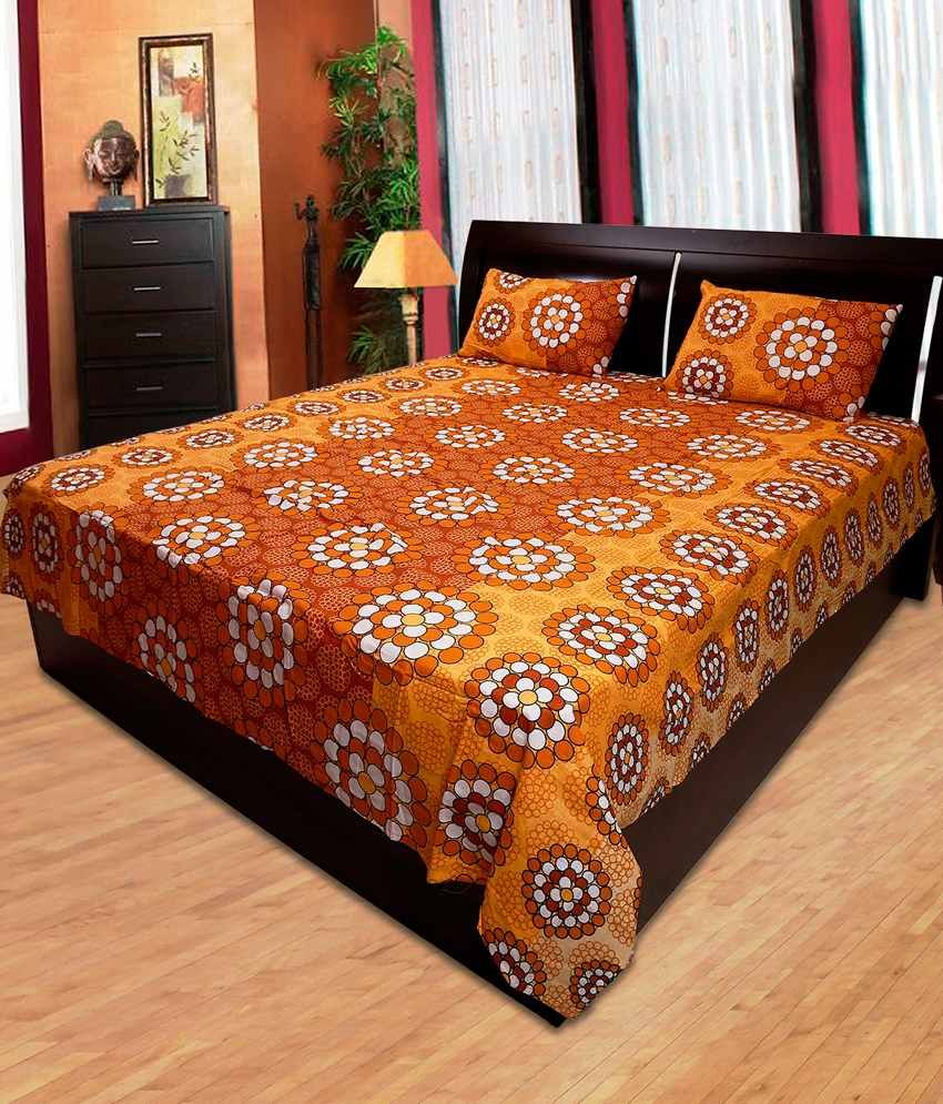 Lotus Contemporary Design Double Bed Sheet Combo of 2 Buy Lotus