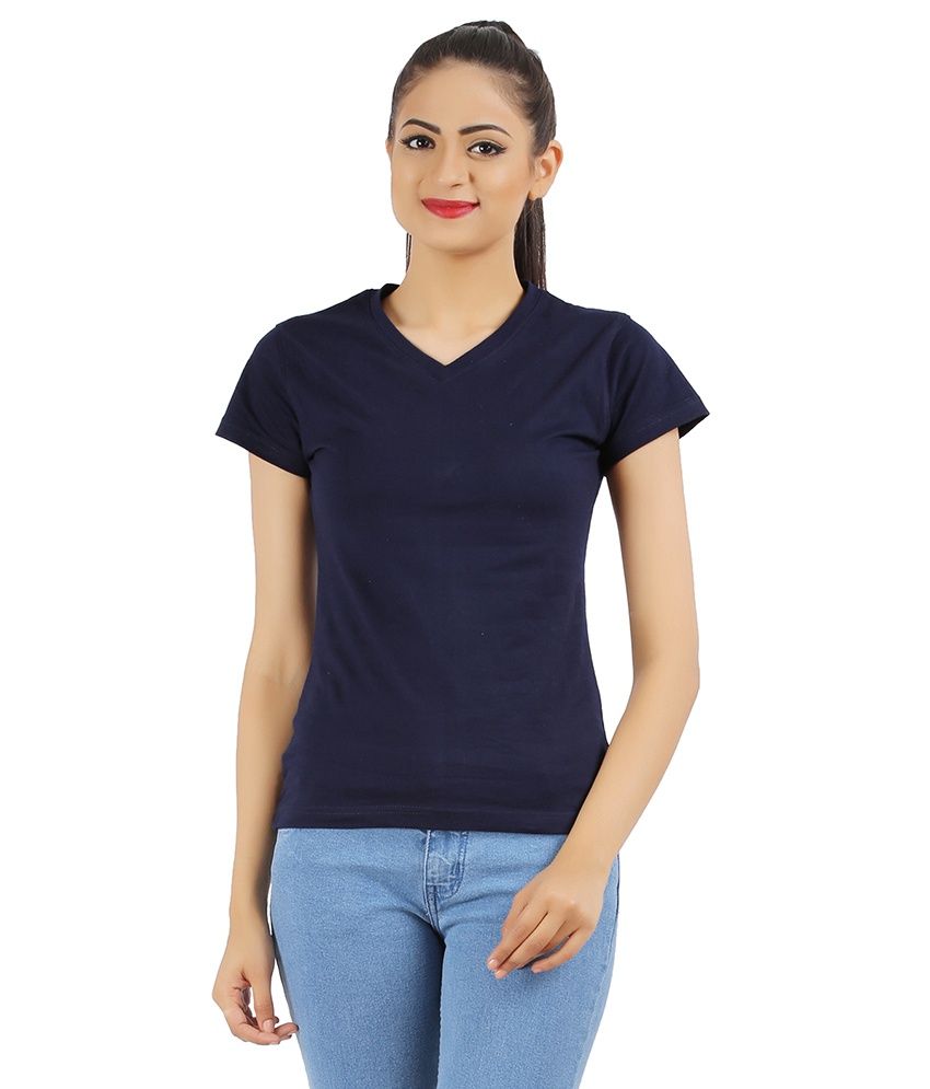     			Ap'pulse Navy Cotton Tops