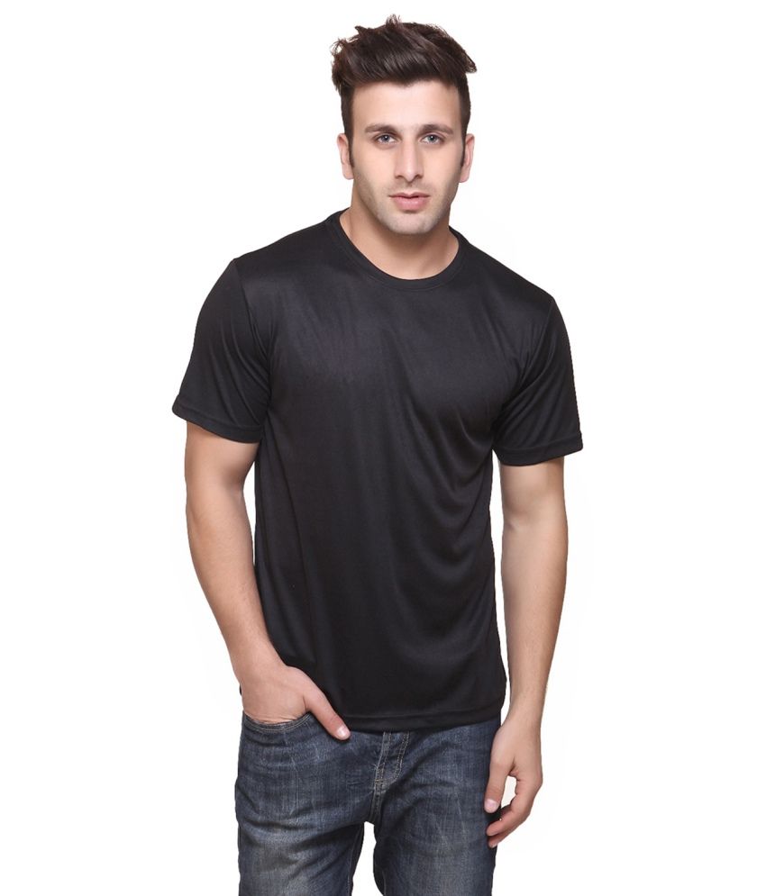     			Funky Guys Black Cotton Blend T-Shirt