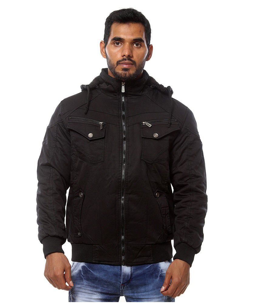 New Decent Wear Black Full Sleeve Cotton Jacket - Buy New Decent Wear ...
