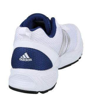 adidas white running sports shoes