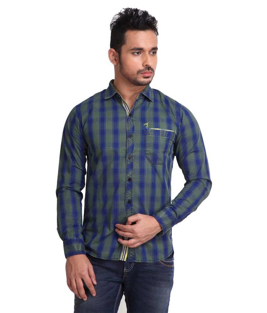 Blue Casual Shirt - Buy Hoffmen Fashion 