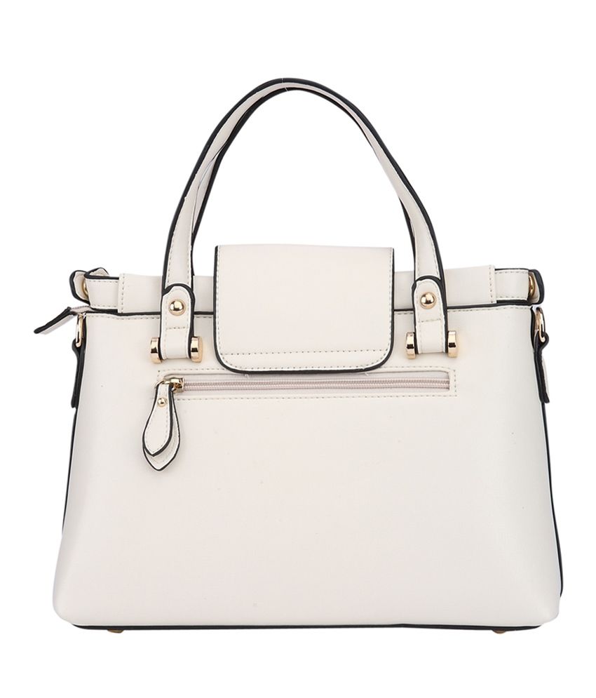 Fur Jaden White Satchel Bag - Buy Fur Jaden White Satchel Bag Online at ...