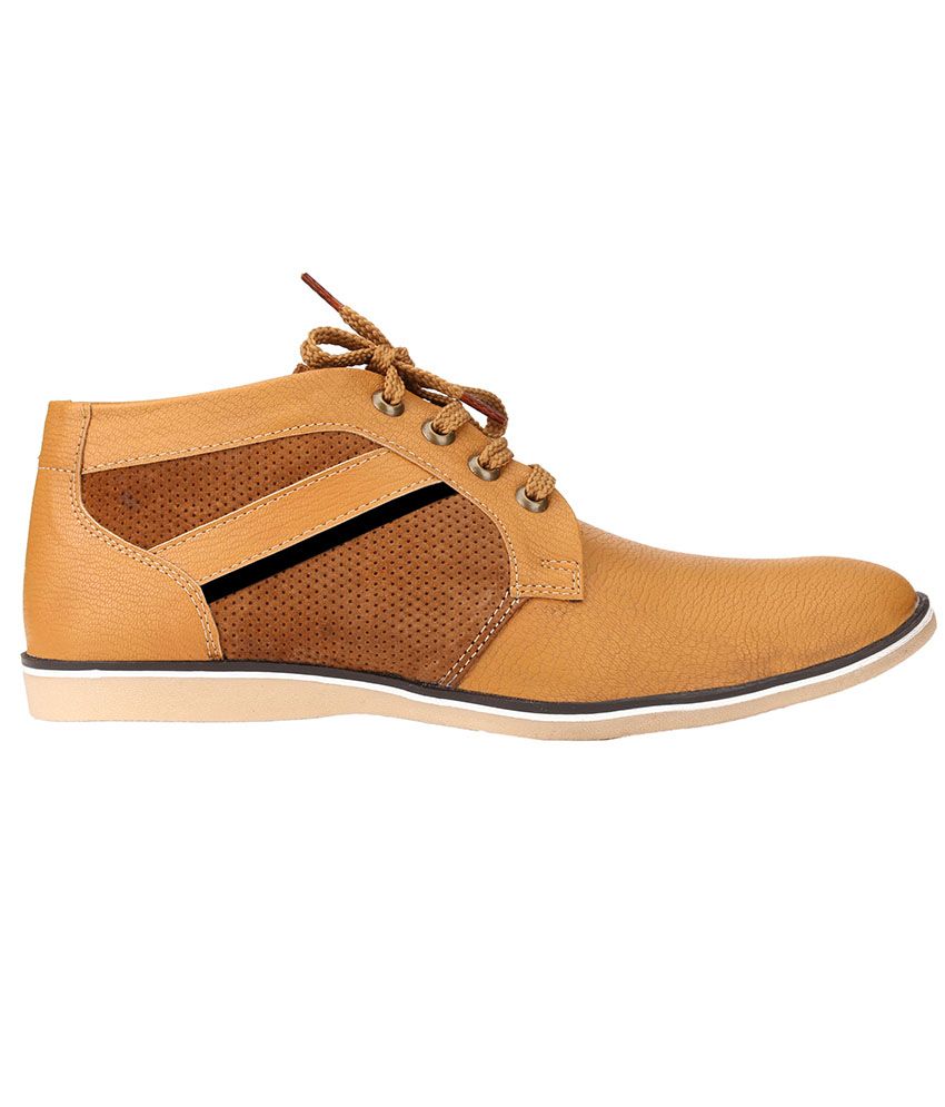 blue and tan shoes