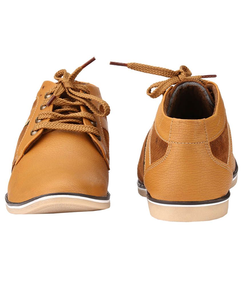 blue and tan shoes