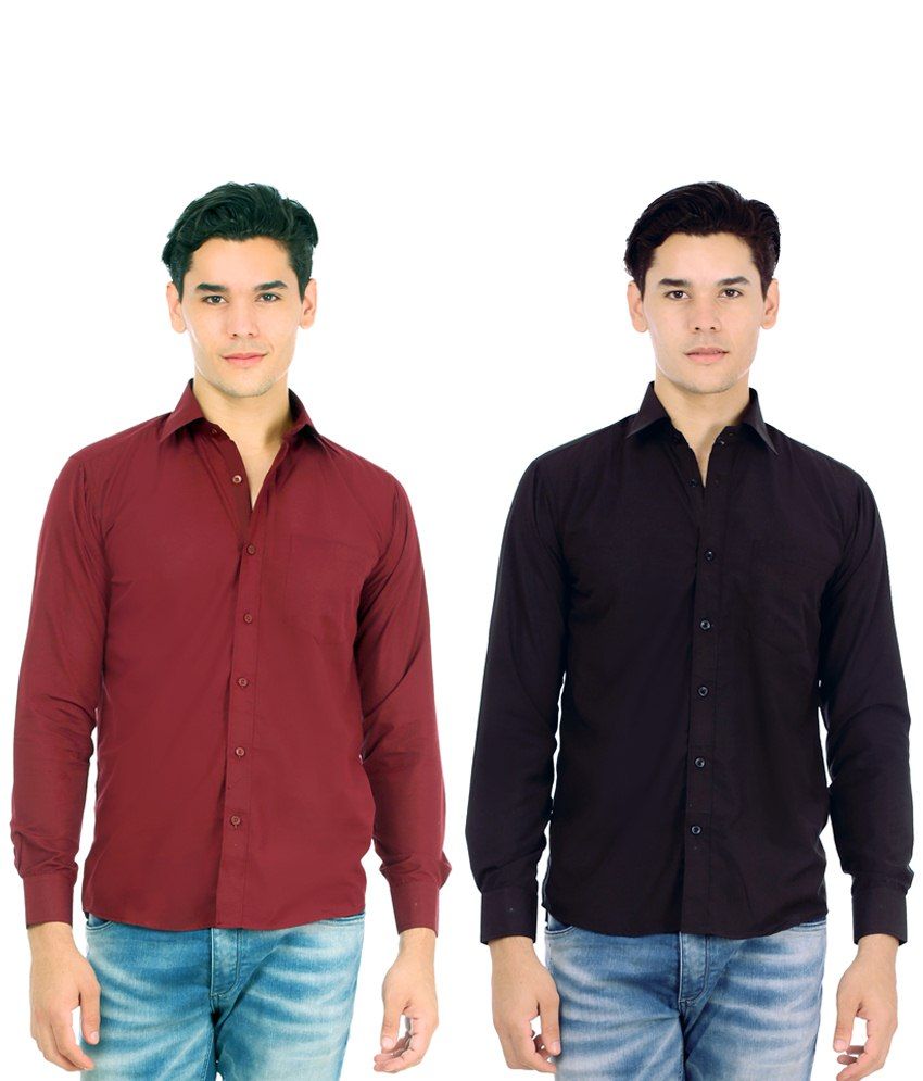 black and maroon formal